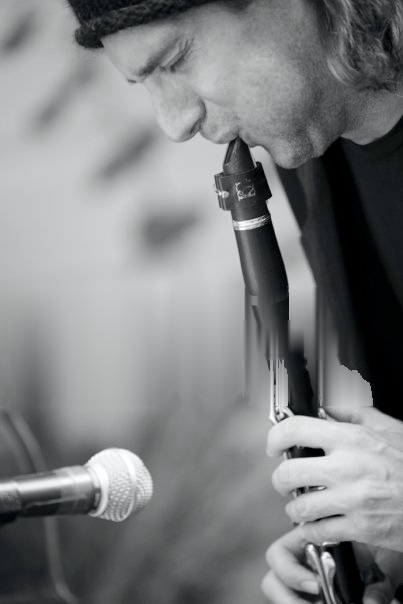 Dan Magay, clarinet in profile — photograph by Sara Davis